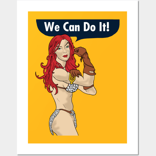 Red Sonja can do it Wall Art by RedSheep